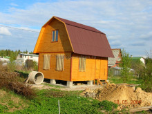 Строительство бани из бруса