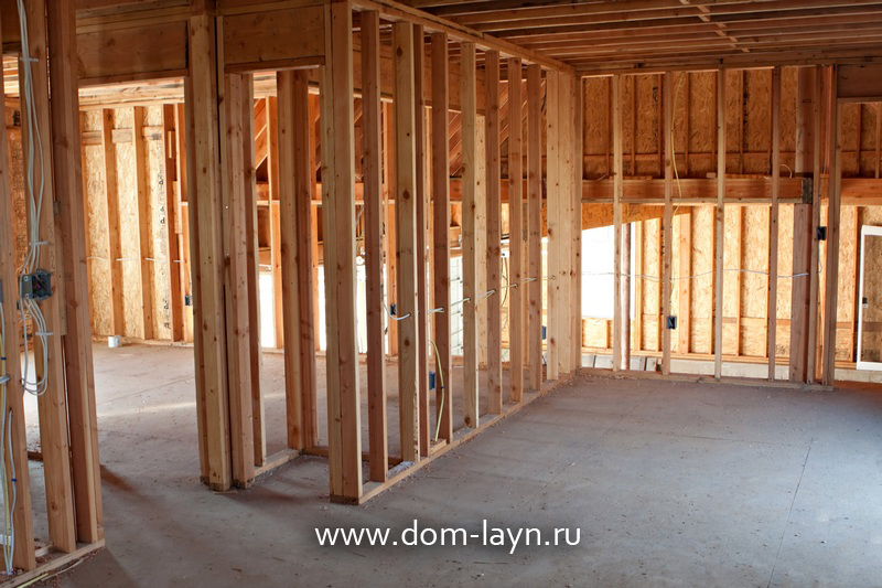 Внутреннее помещение каркасной бытовки